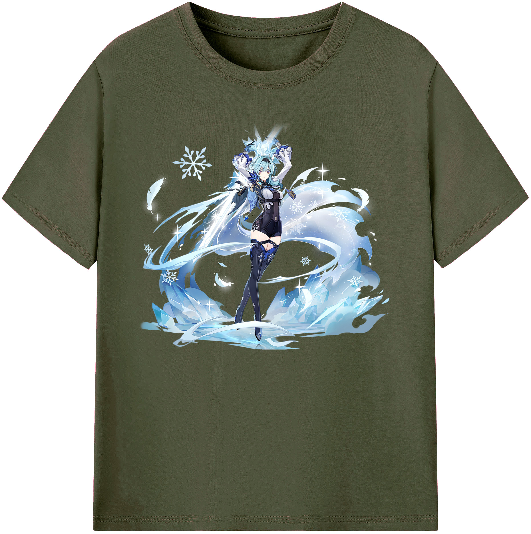 げんし神 优菈 ゆうら genshin Yūra 綿100％ メンズ半袖Tシャツ｜肌触りやわらか＆通気性